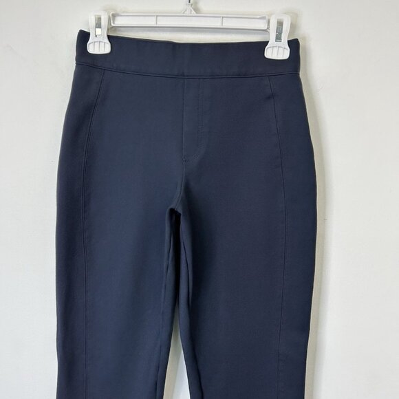 Spanx Ponte Perfect Pants Womens Size Small Navy Pull On Ankle - Picture 4 of 9